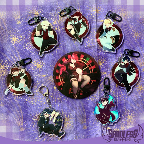 Persona Charms & Coaster