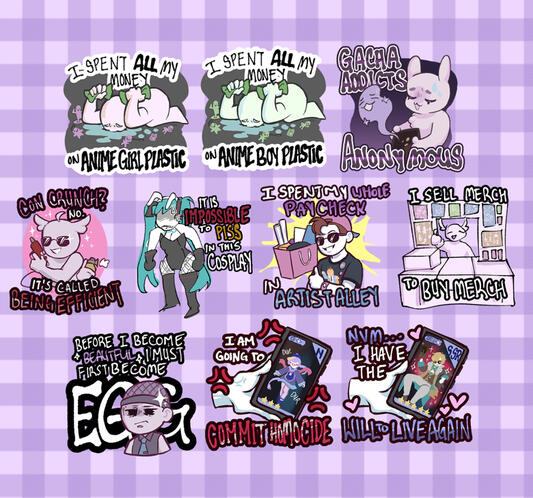 Weeb Pain Stickers